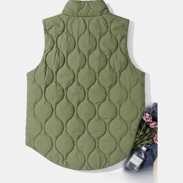 Francie | Quilted Sleeveless Puffer Vest