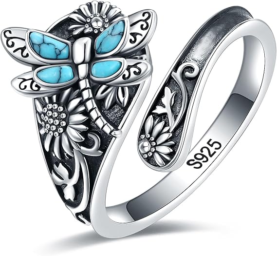 Zaria | Silver Turquoise Wrap Ring