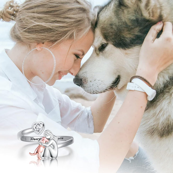 Zonda | Sterling Silver Dog Ring
