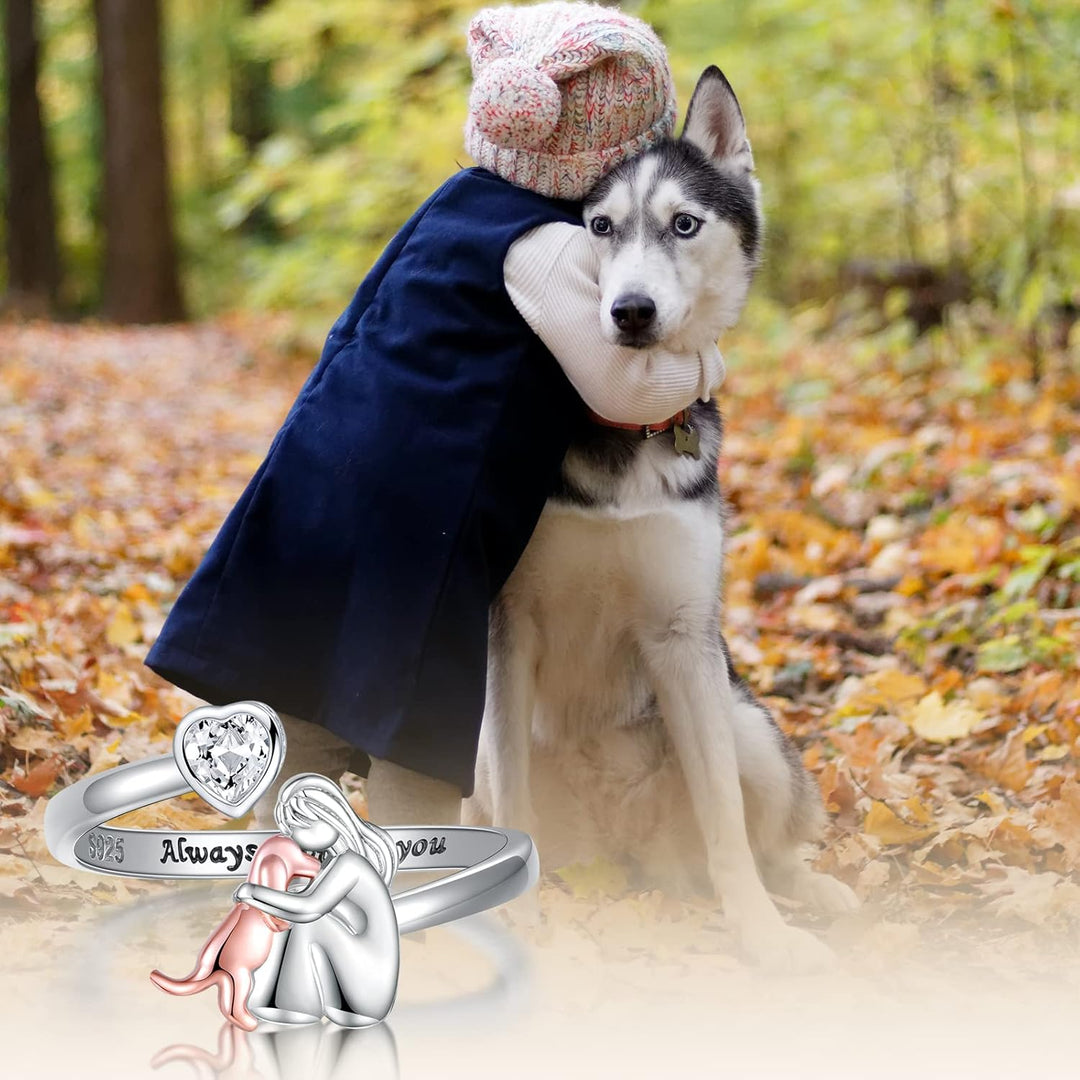 Zonda | Sterling Silver Dog Ring