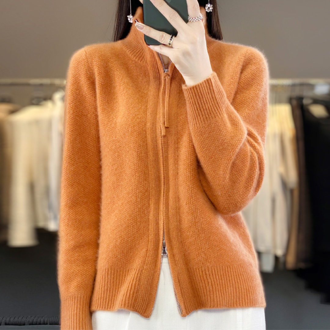 Katrina | Minimalist Zip Sweater