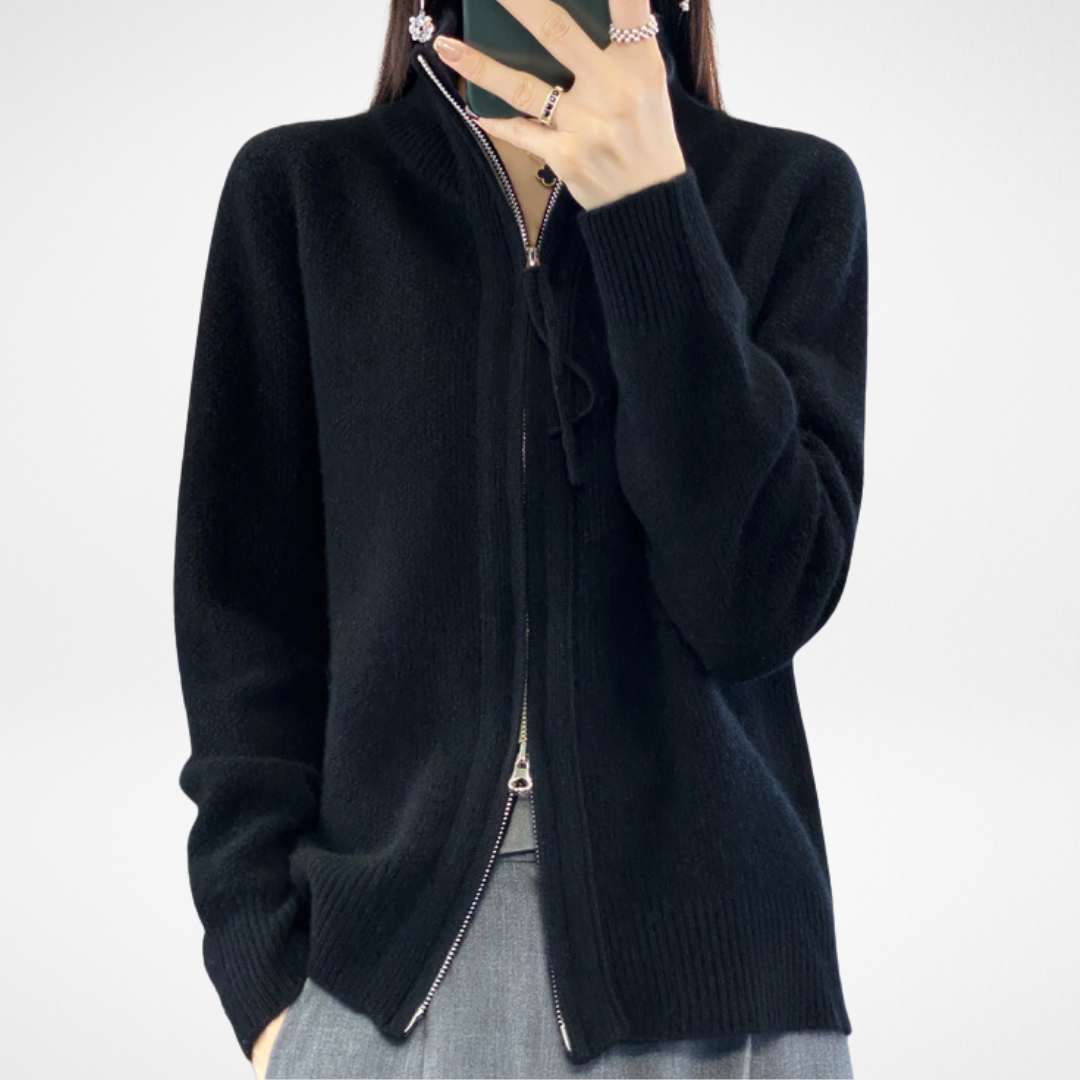 Katrina | Minimalist Zip Sweater