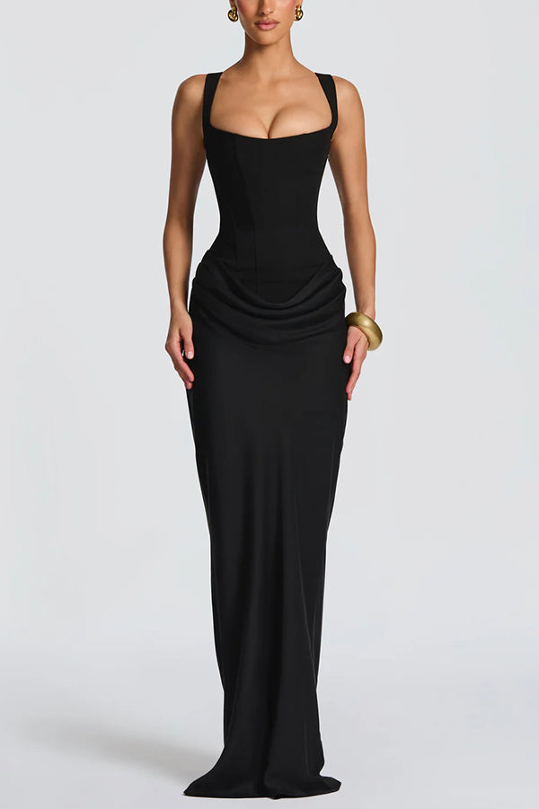 Mckenna | Square Neckline Maxi Dress