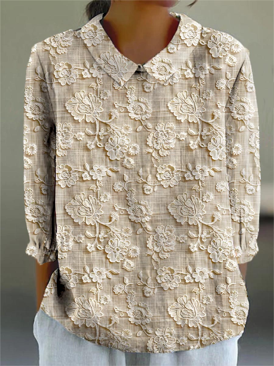 Violetta | Elegant Patchwork Blouse