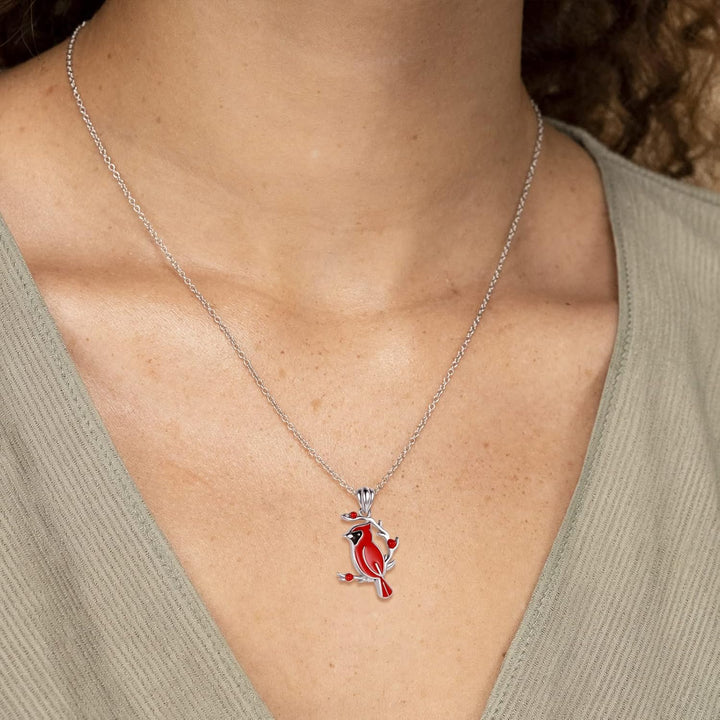 Kerianna | Red Cardinal Memorial Necklace