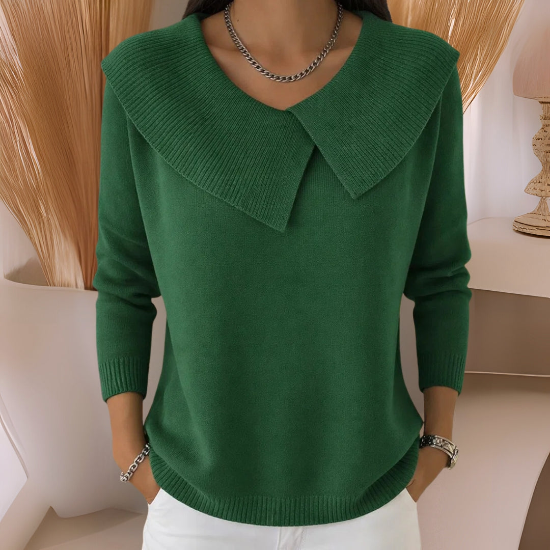 Millicent | Collared Knit Sweater