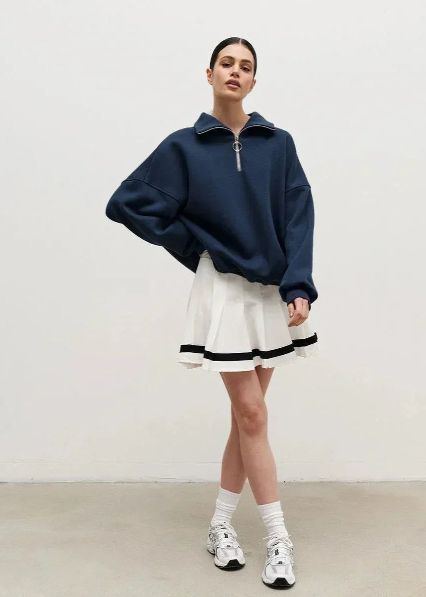 Fidelma | Relaxed Half-Zip Sweater