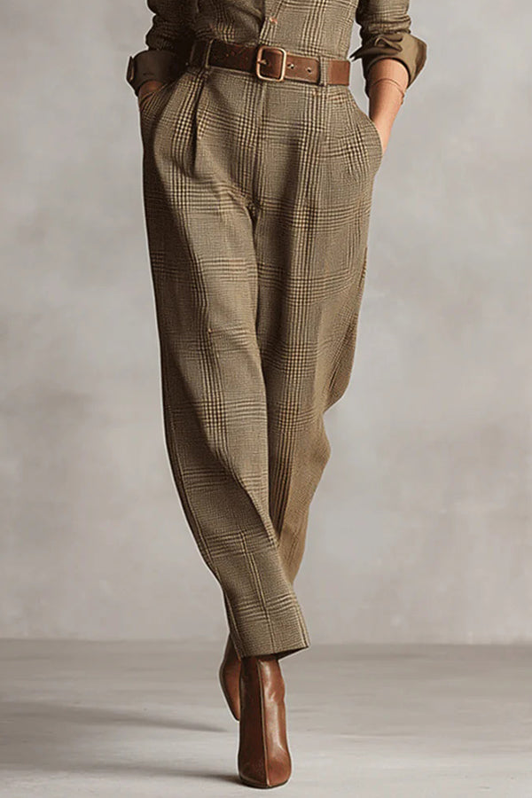 Corissa | Tailored Check Jumpsuit