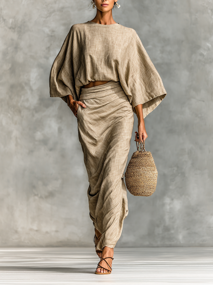Una | Long Sleeve Maxi Set