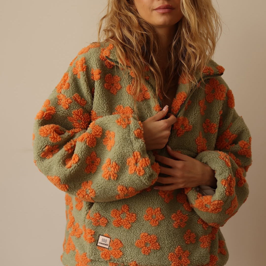 Oriana | Fleece Pullover Bloom