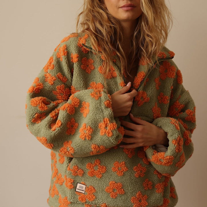 Oriana | Fleece Pullover Bloom