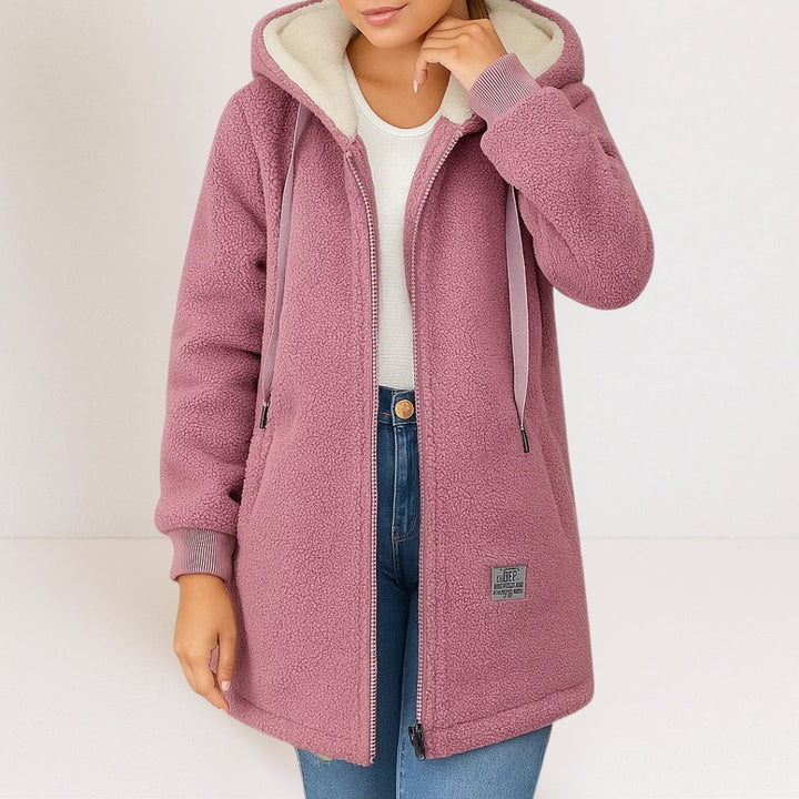 Glenda | Cozy Zip Hooded Jacket