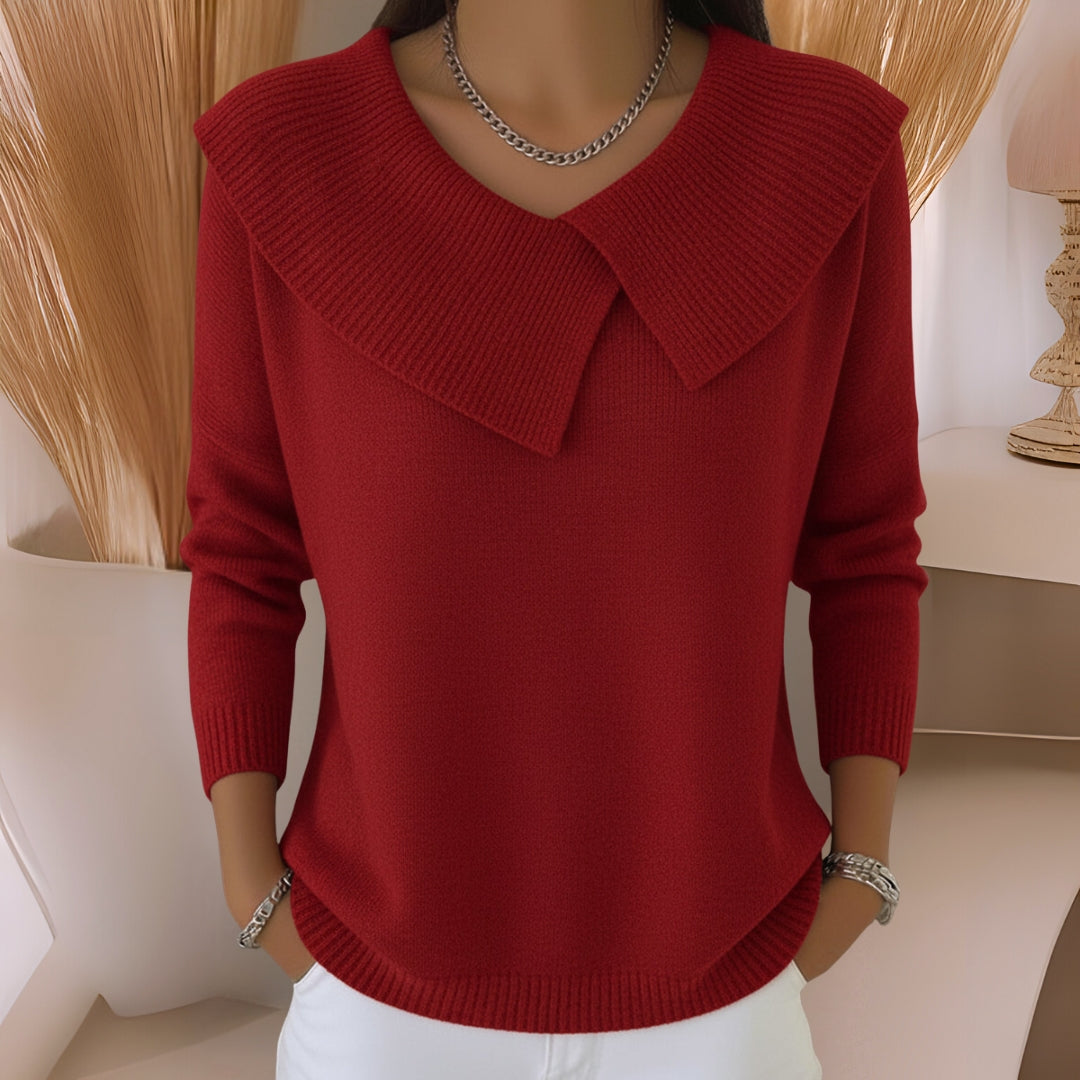 Millicent | Collared Knit Sweater