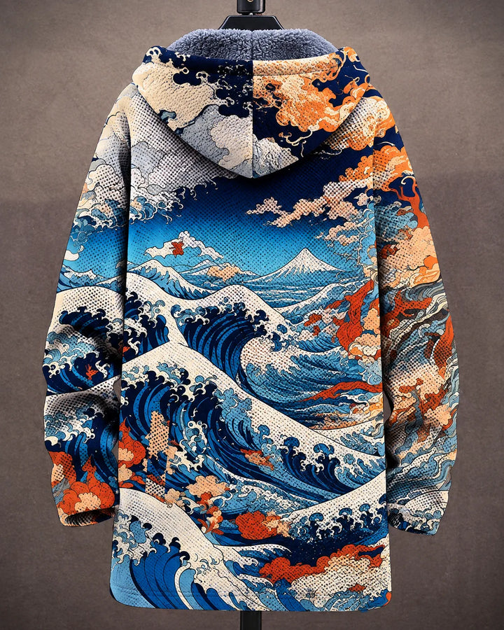 Faye | Ocean Art Hooded Jacket