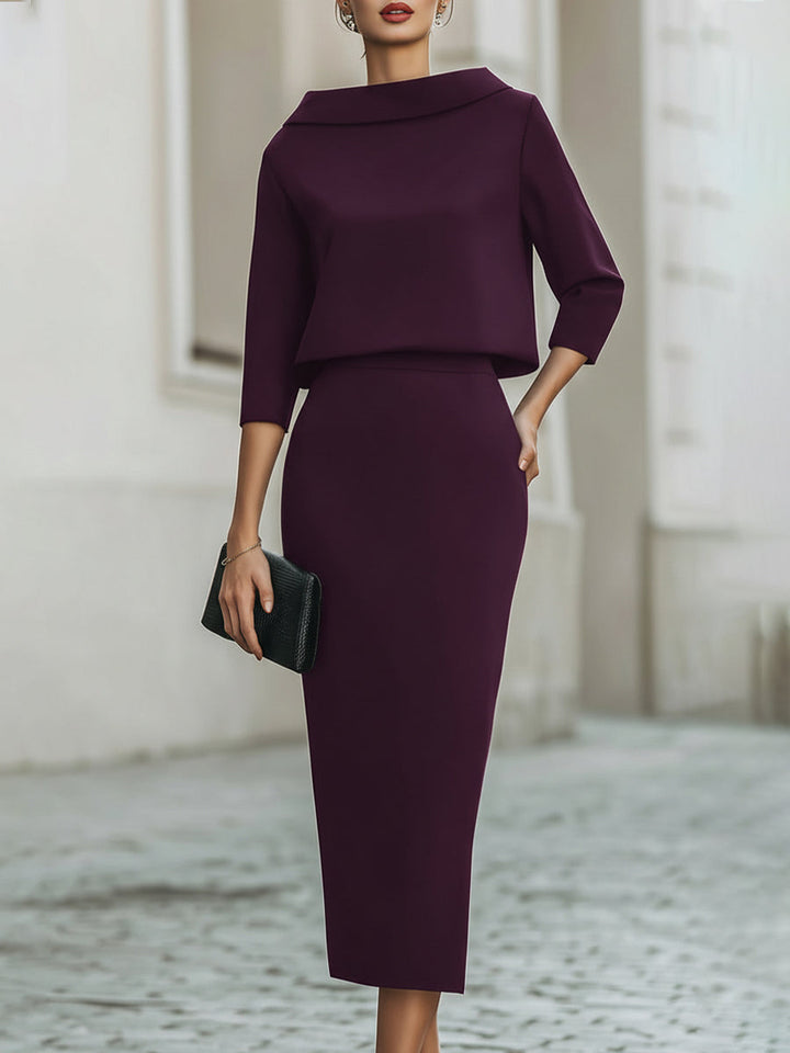 Brooks | Set with Boat Neckline