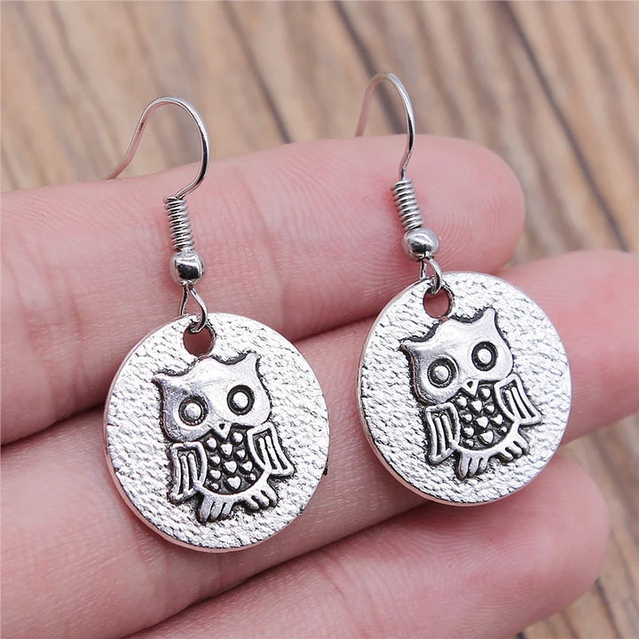 Viveca | Bohemian Owl Dangle Earrings