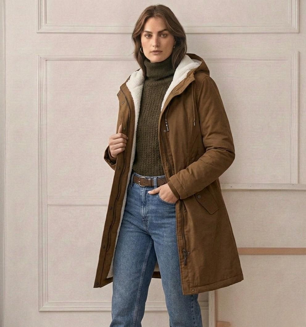 Gwenllian | Plush Hooded Winter Coat