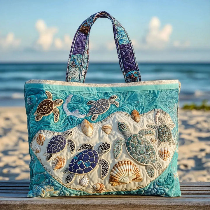 Felicity | Sea Turtles Print Handmade Bbag