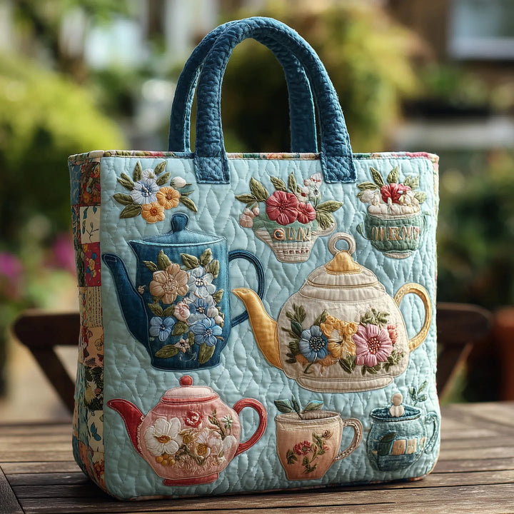 Rosa | Tea Cup Print Handmade Bag