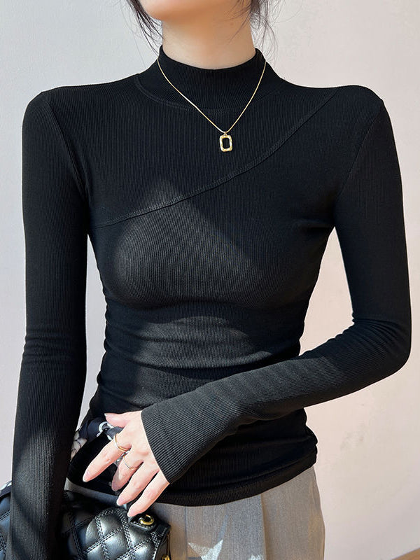 Corliss | Sleek Mock Neck Top