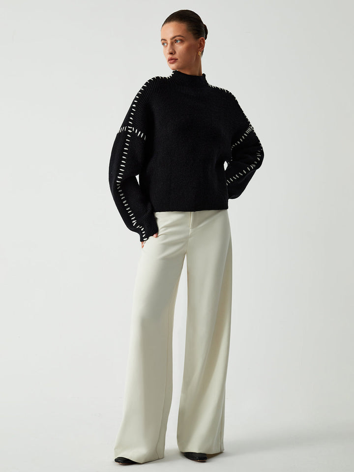 Kaleigh | Relaxed Mock Neck Sweater