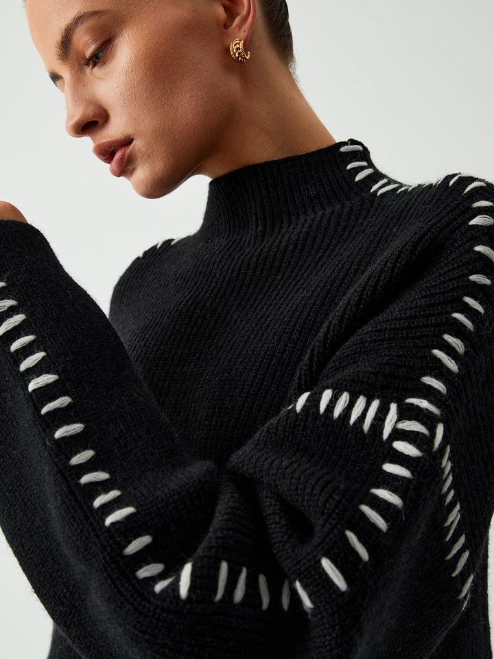 Kaleigh | Relaxed Mock Neck Sweater