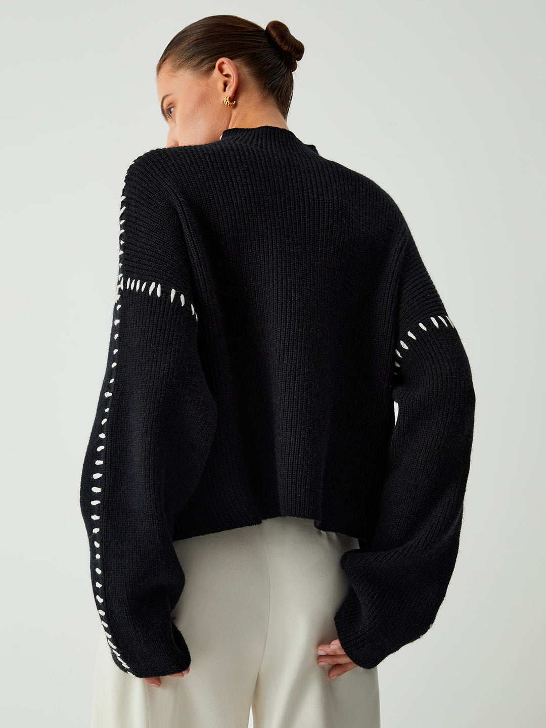 Kaleigh | Relaxed Mock Neck Sweater
