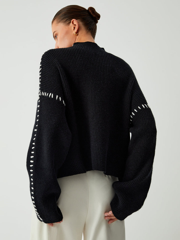 Kaleigh | Relaxed Mock Neck Sweater