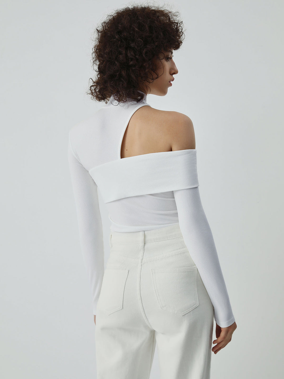 Zeena | Asymmetric High-Neck Top
