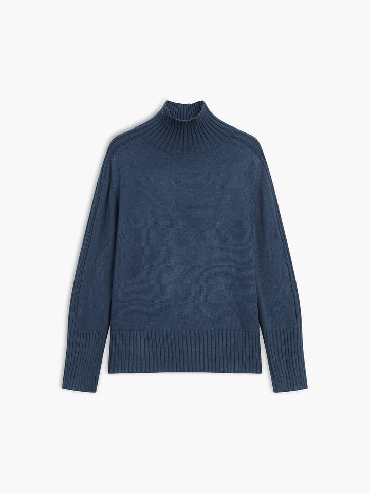Jocunda | Ribbed Mock Neck Sweater