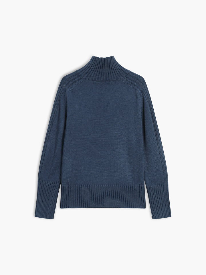 Jocunda | Ribbed Mock Neck Sweater