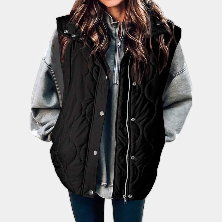 Francie | Quilted Sleeveless Puffer Vest
