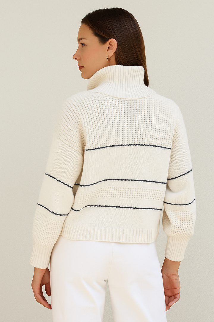 Tryphena | Button-Collar Knit Sweater