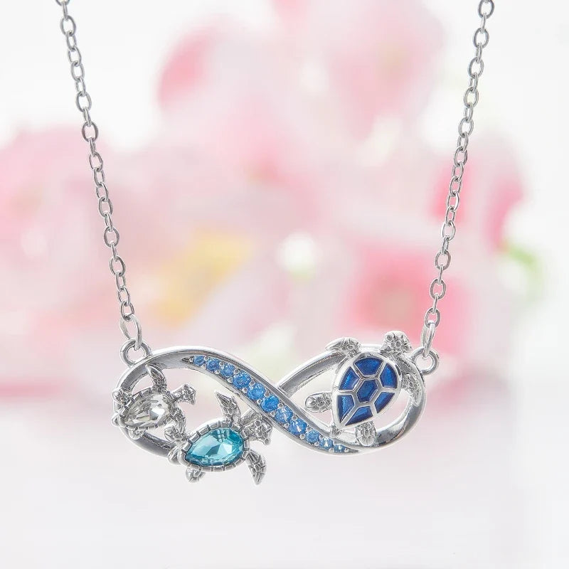 Kayleigh | Crystal Turtle Necklace