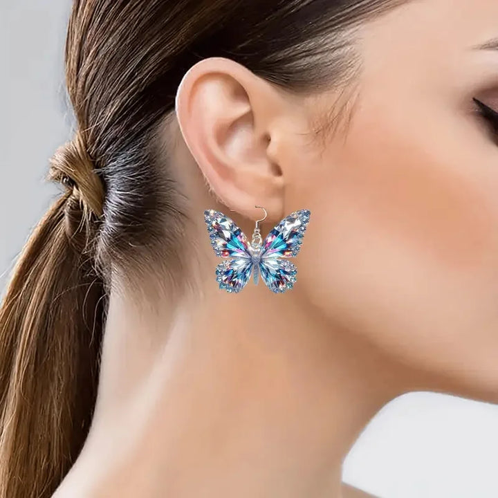 Rhiley | Sparkling Butterfly Statement Earrings