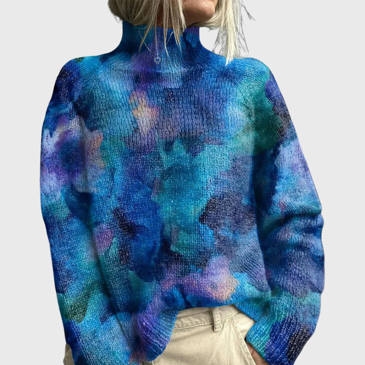 Hazelle | High-Neck Knit Sweater