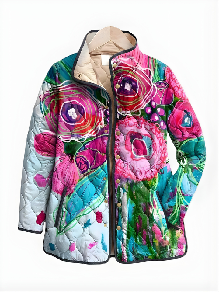 Calliope | Elegant Floral Pattern Jacket