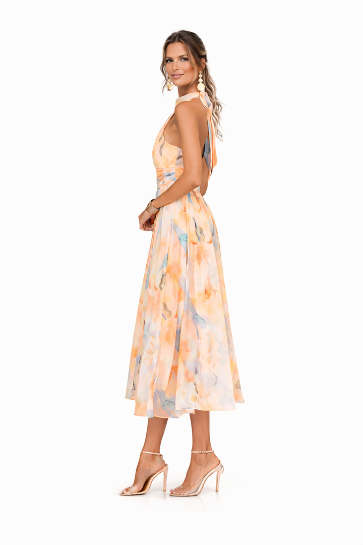 Claire | Elegant Halter Neck Dress