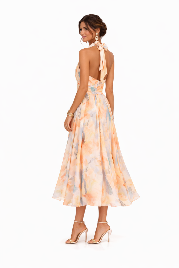 Claire | Elegant Halter Neck Dress