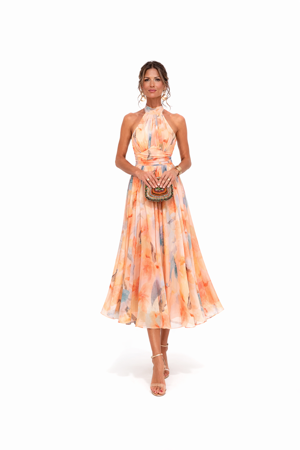 Claire | Elegant Halter Neck Dress
