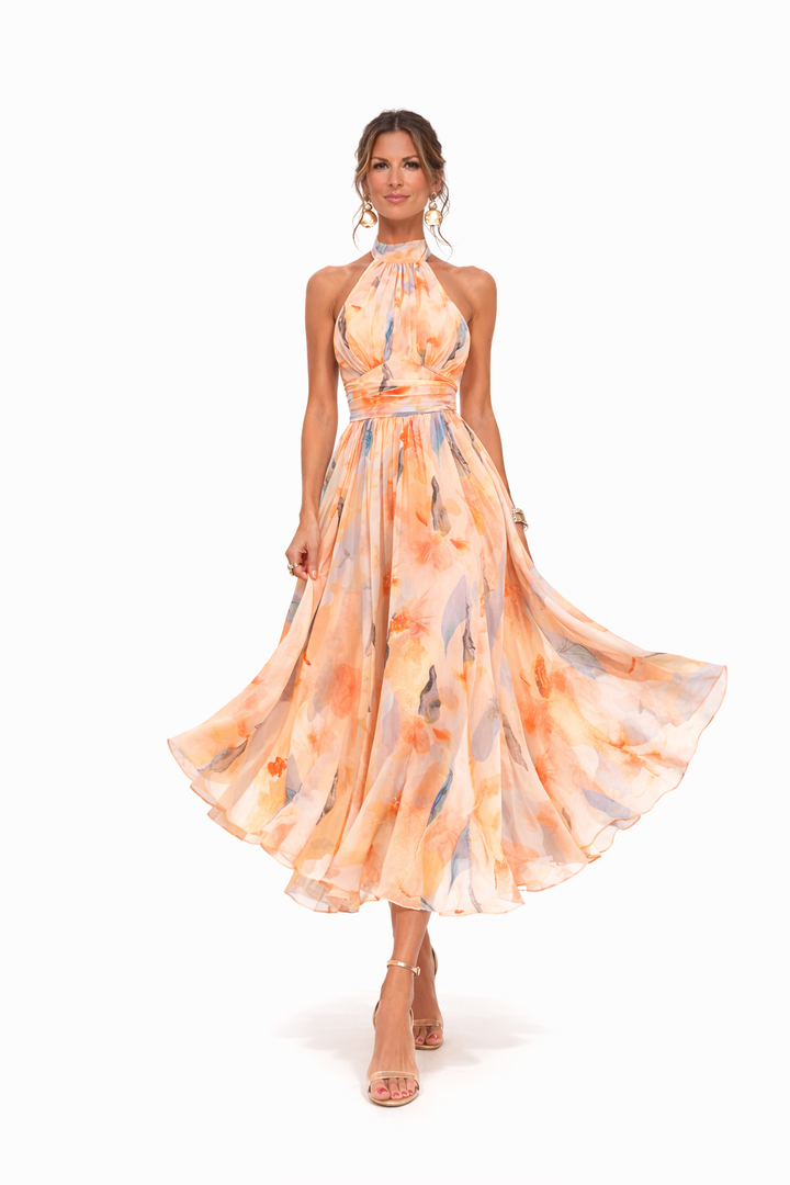Claire | Elegant Halter Neck Dress