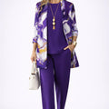 Purple & White