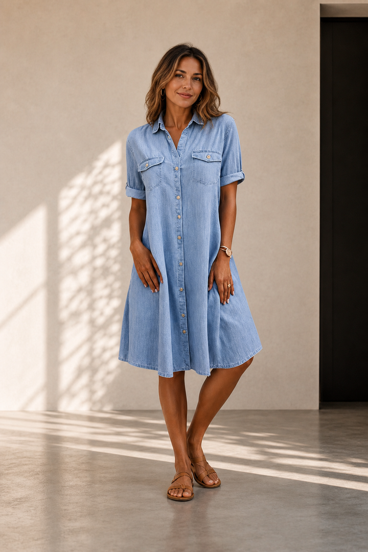 Patricia | Everyday Denim Midi Dress