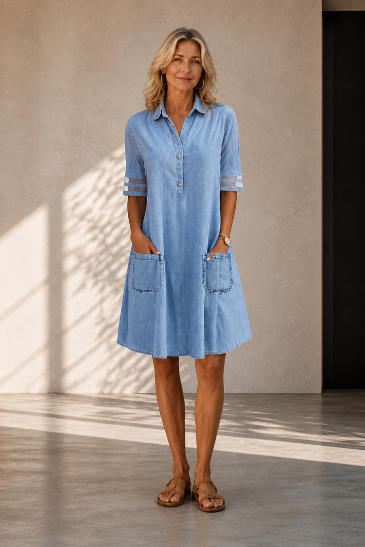 Brittany | Everyday Denim Midi Dress