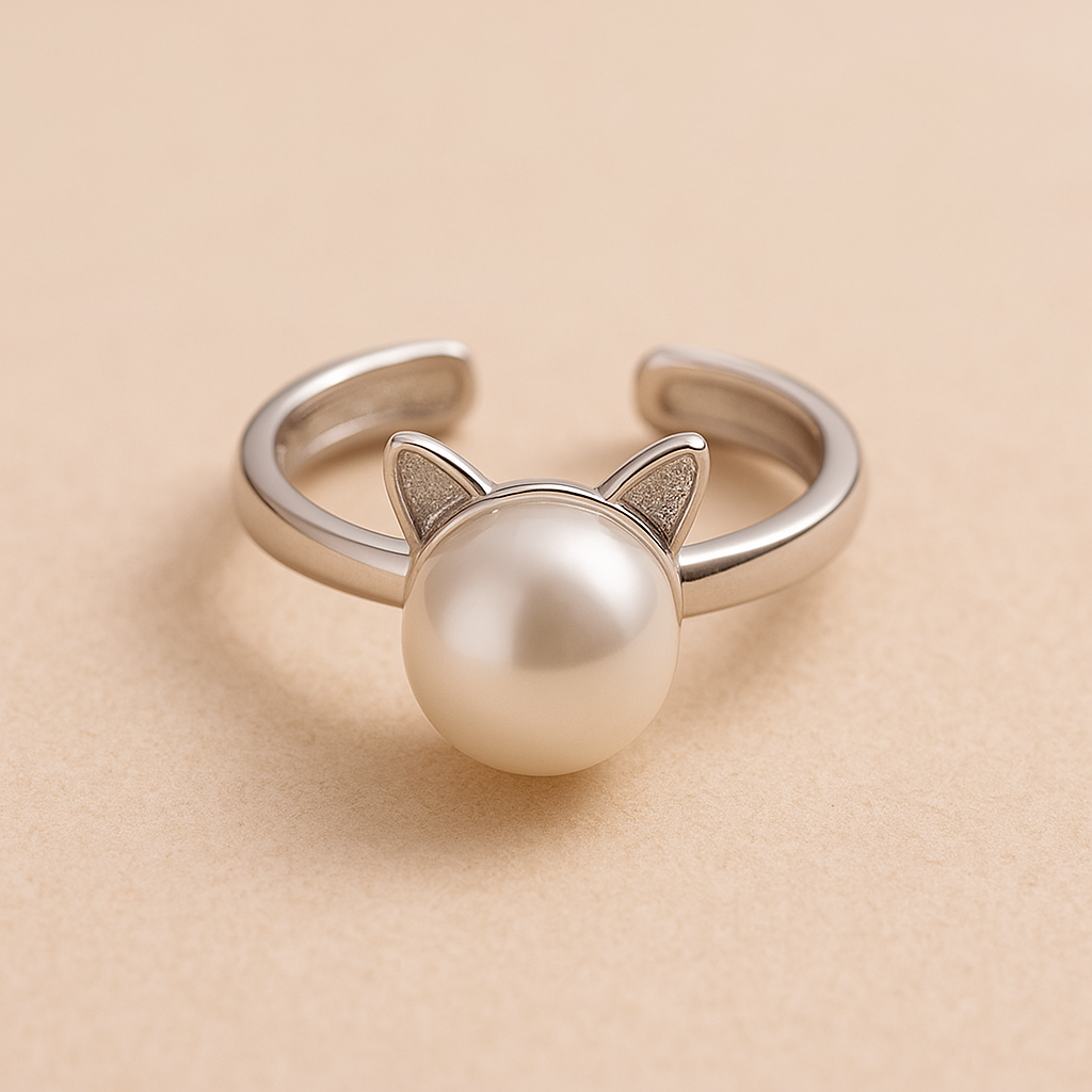 Wilda | Pearl Cat Jewelry Set