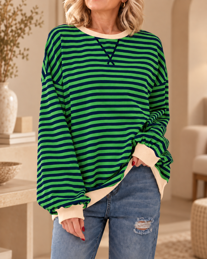 Shelley | Striped Sweatshirt