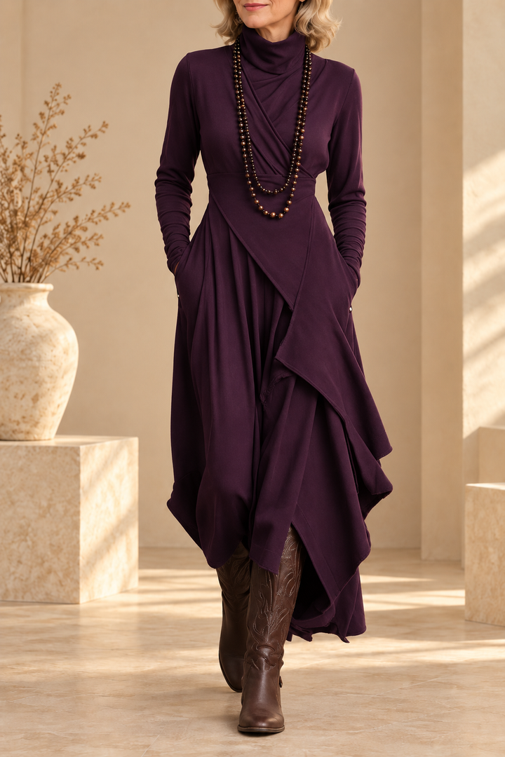Fabiola | Turtleneck Maxi Dress