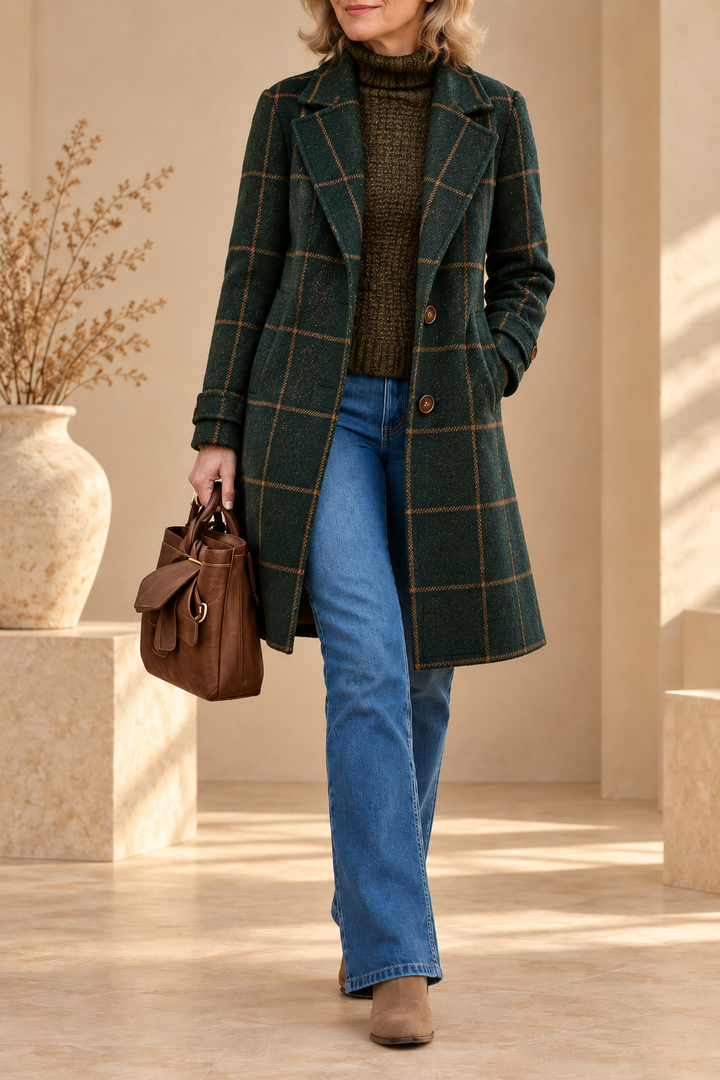 Edie | Classic Check Coat