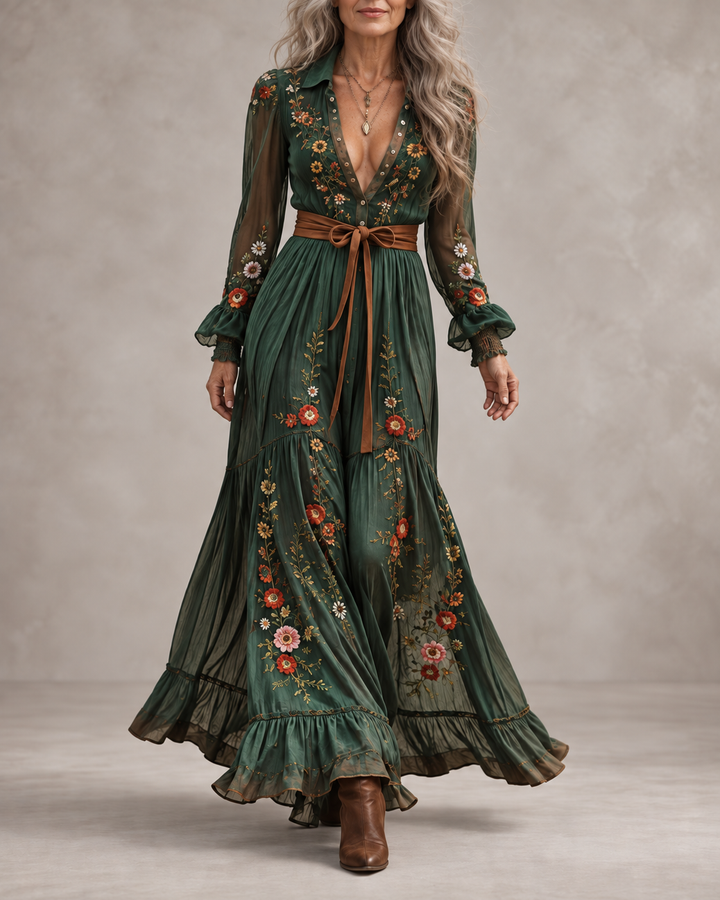 Reva | Romantic Boho Maxi Dress