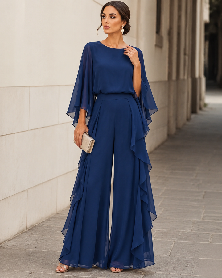 Lenore | Cape-Sleeve Top Skirt Set